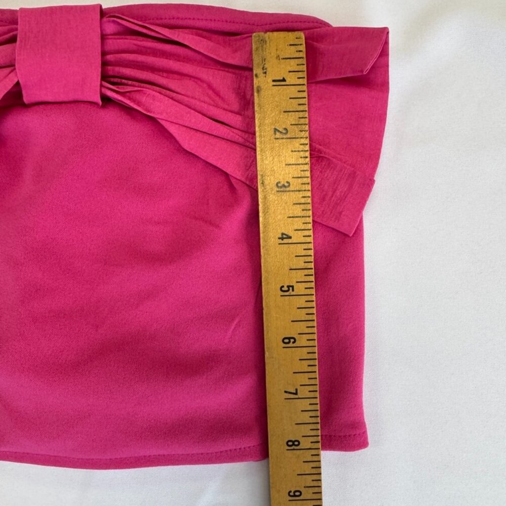 Thirty Thirty Strapless Bow Tube Top Hot Pink Size XS - Picture 6 of 6